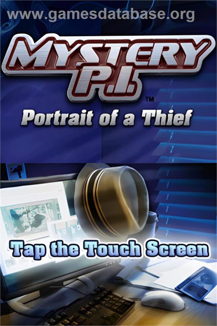 Mystery P.i. - Portrait Of A Thief - Nintendo DS - Artwork - Title Screen