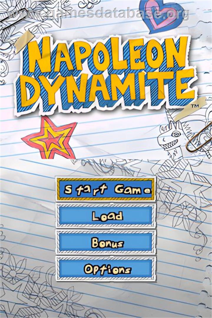 Napoleon Dynamite - The Game - Nintendo DS - Artwork - Title Screen