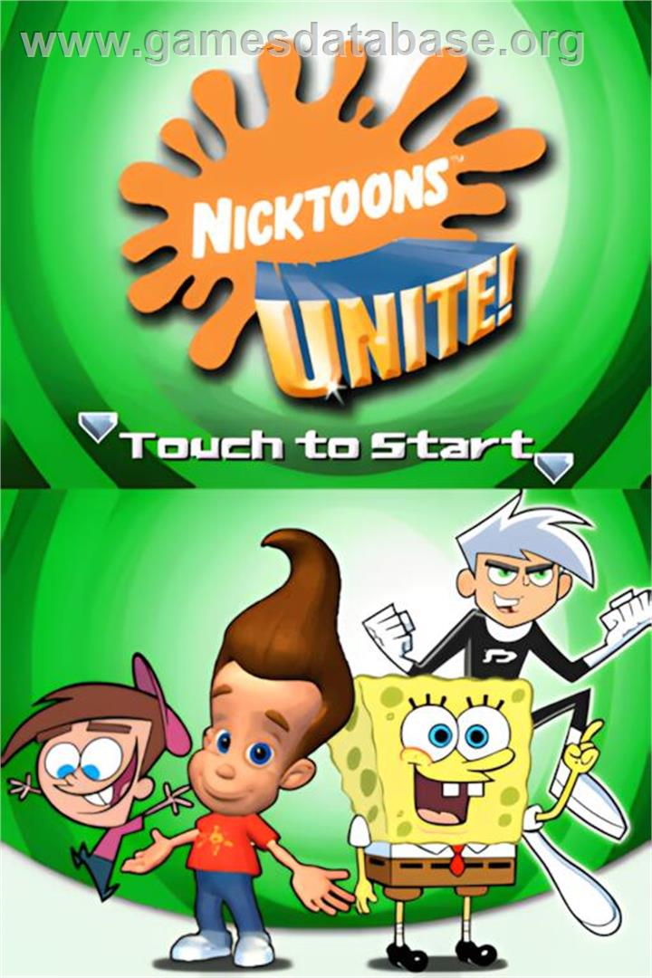 Nickelodeon Spongebob Squarepants And Friends Unite! - Nintendo DS - Artwork - Title Screen