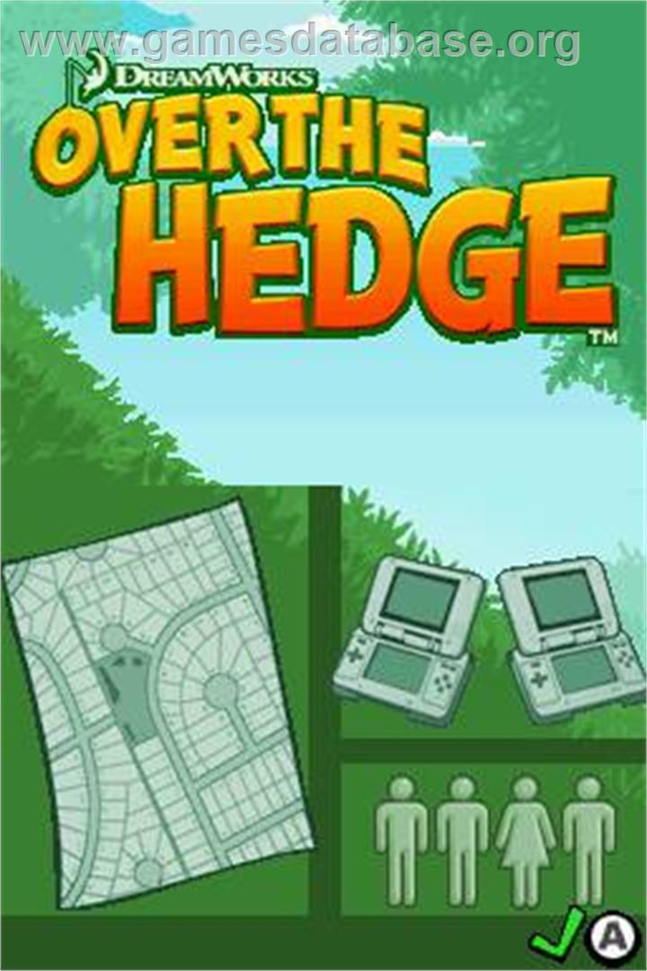 Over the Hedge: Hammy Goes Nuts - Nintendo DS - Artwork - Title Screen