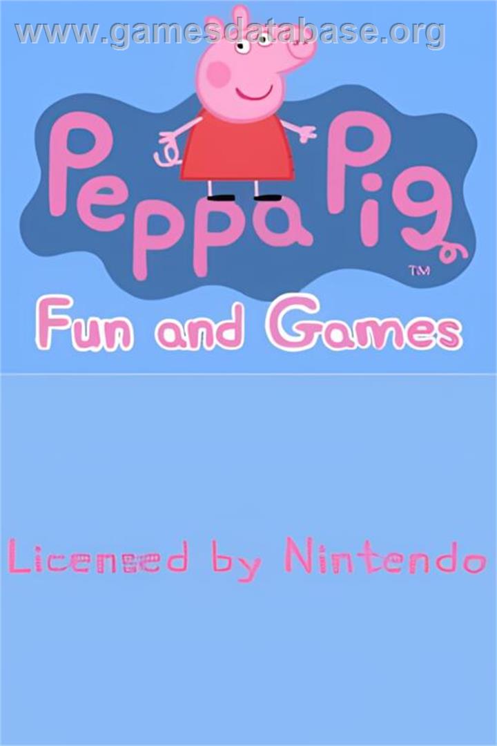Peppa Pig - Fun And Games - Nintendo DS - Artwork - Title Screen