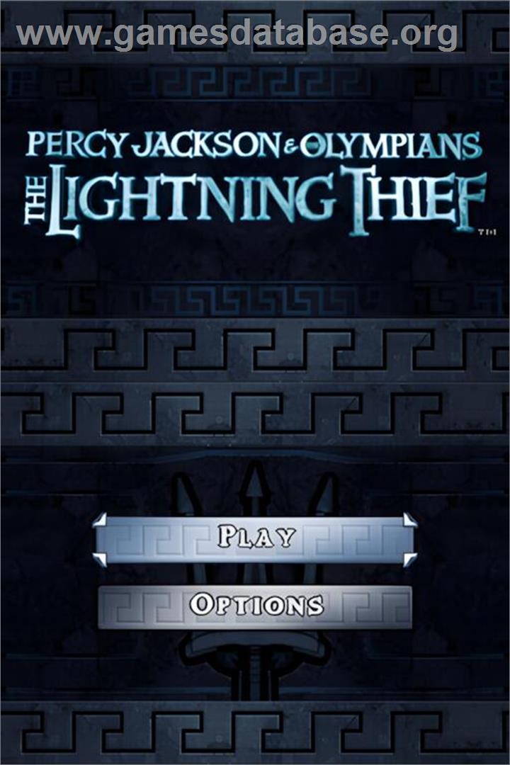 Percy Jackson - Le Voleur De Foudre - Nintendo DS - Artwork - Title Screen