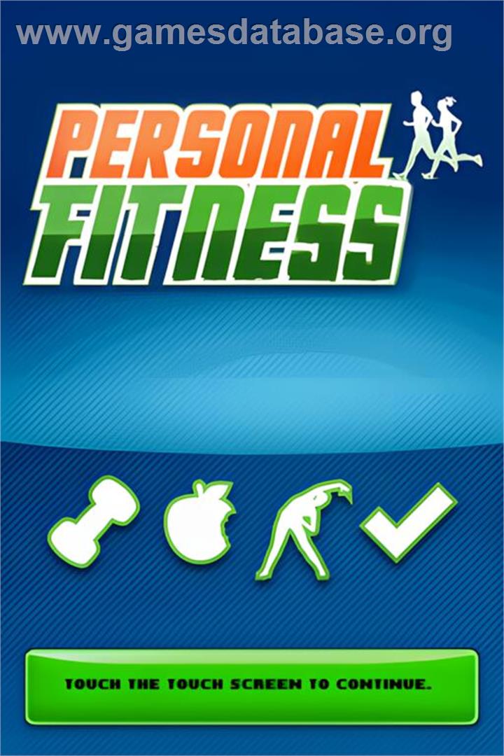 Personal Fitness For Men - Nintendo DS - Artwork - Title Screen