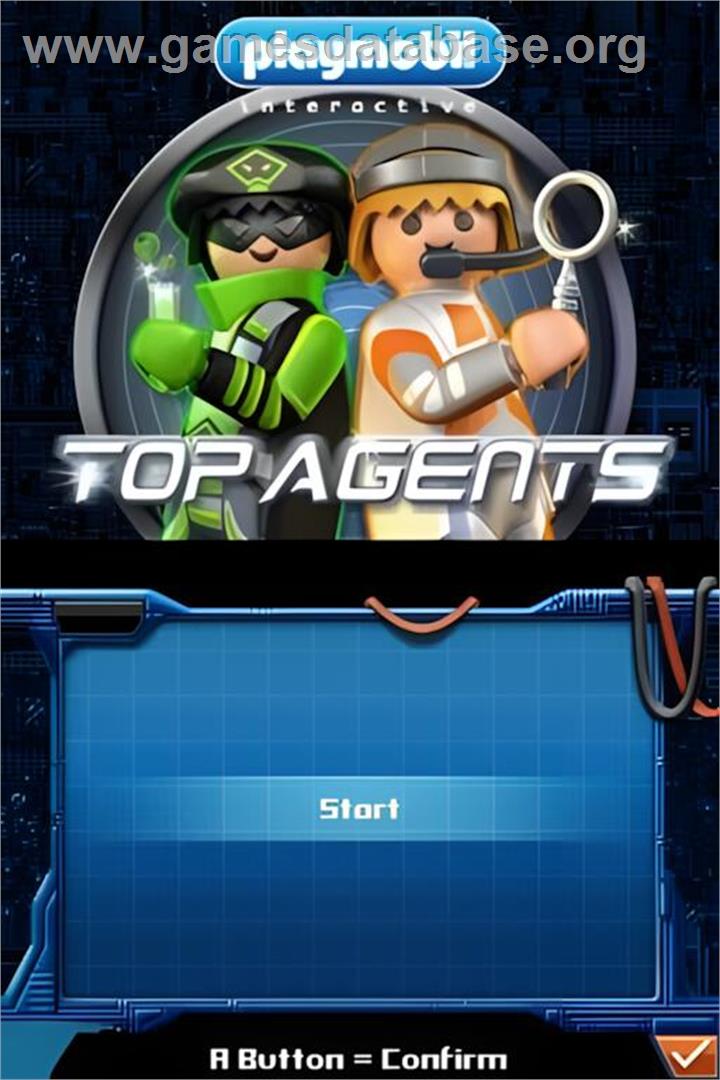 Playmobil - Top Agents - Nintendo DS - Artwork - Title Screen