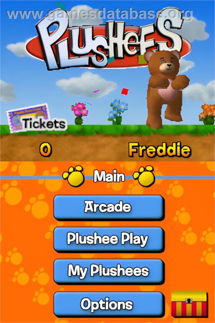 Plushees - Nintendo DS - Artwork - Title Screen
