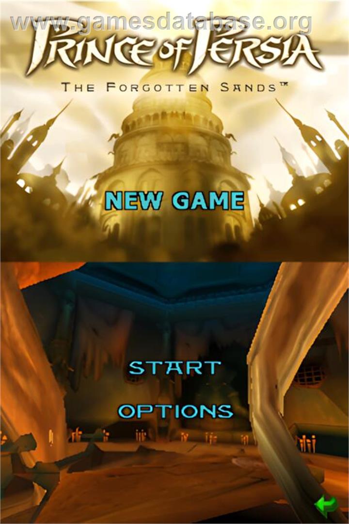 Prince Of Persia - Les Sables Oubliés - Nintendo DS - Artwork - Title Screen