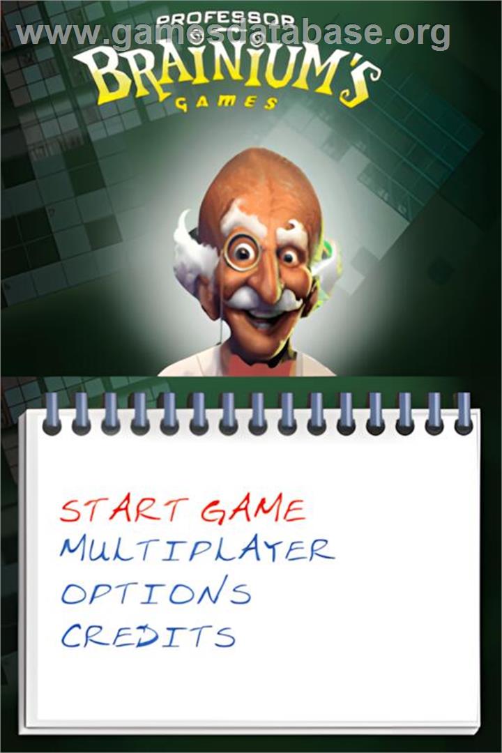 Professor Brainium's Games - Nintendo DS - Artwork - Title Screen
