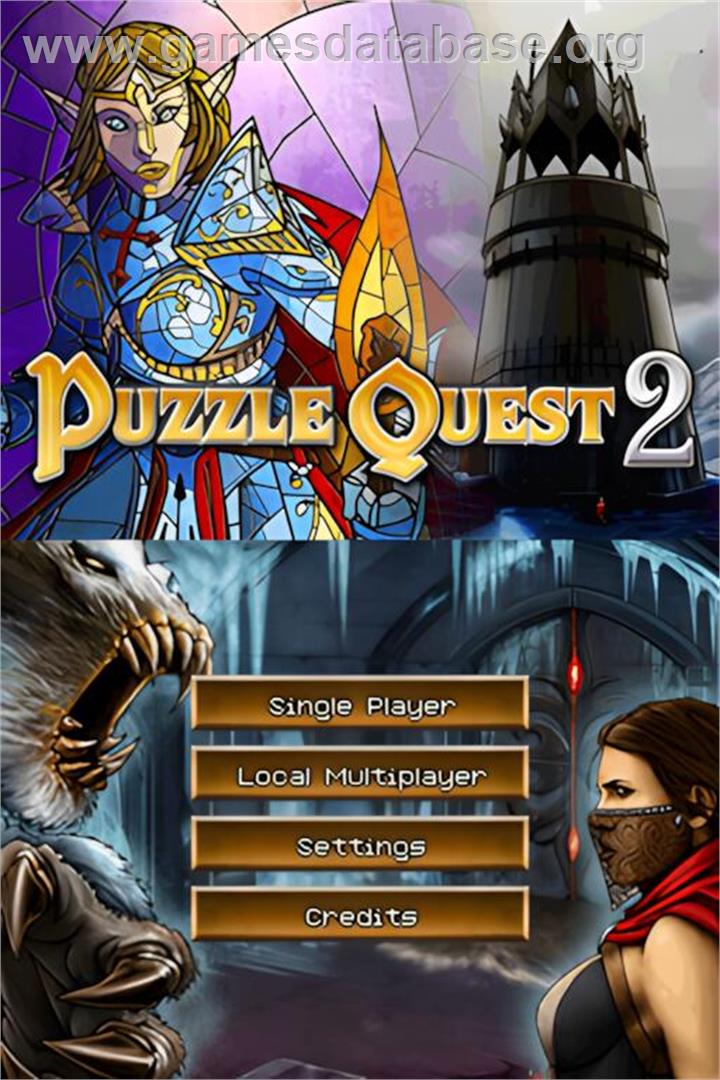 Puzzle Quest 2 - Nintendo DS - Artwork - Title Screen