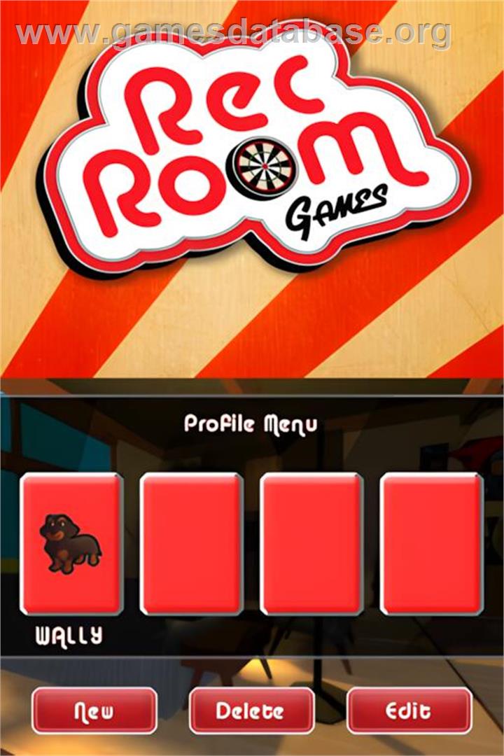 Rec Room Games - Nintendo DS - Artwork - Title Screen
