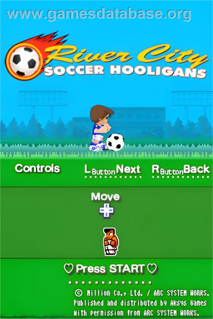 River City - Soccer Hooligans - Nintendo DS - Artwork - Title Screen