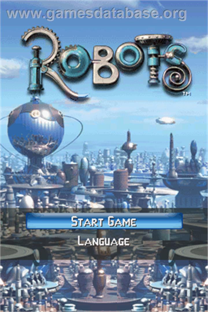 Robots - Nintendo DS - Artwork - Title Screen