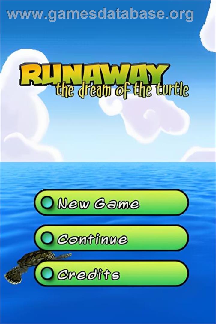 Runaway - The Dream Of The Turtle - Nintendo DS - Artwork - Title Screen