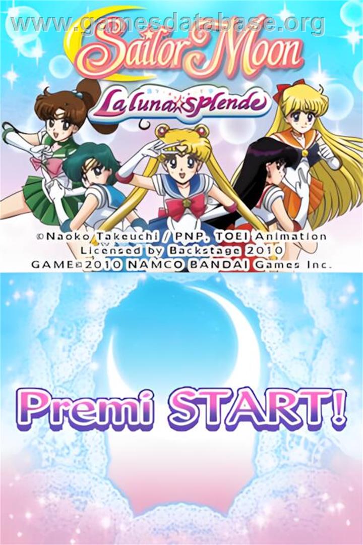 Sailor Moon - La Luna Splende - Nintendo DS - Artwork - Title Screen