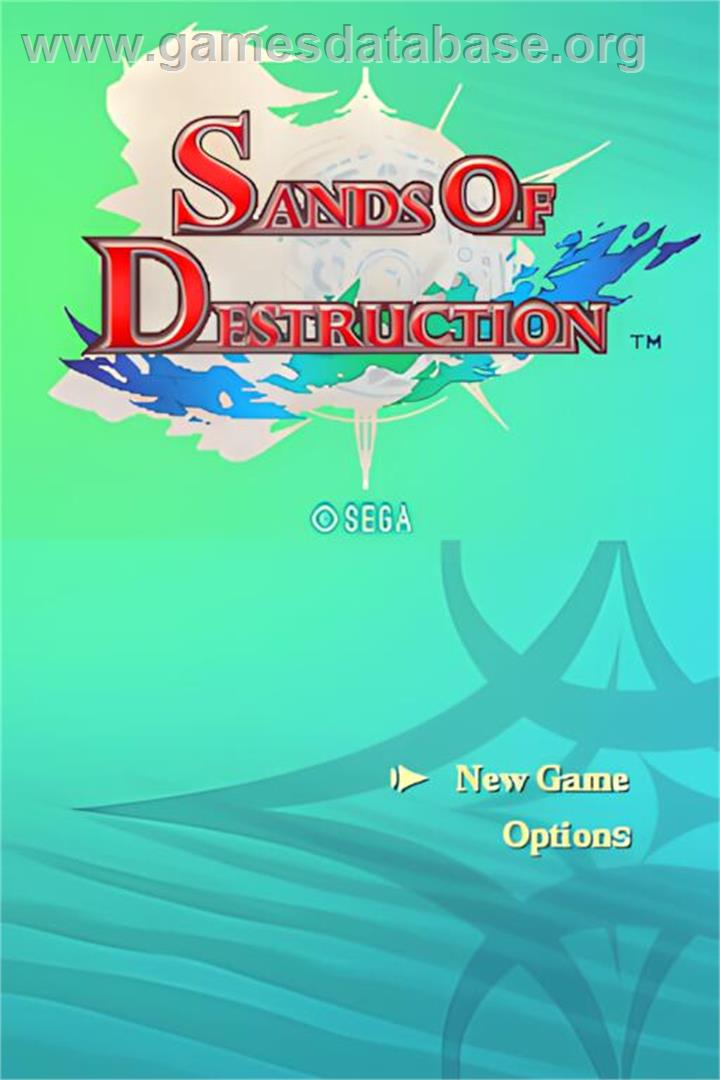 Sands Of Destruction - Nintendo DS - Artwork - Title Screen