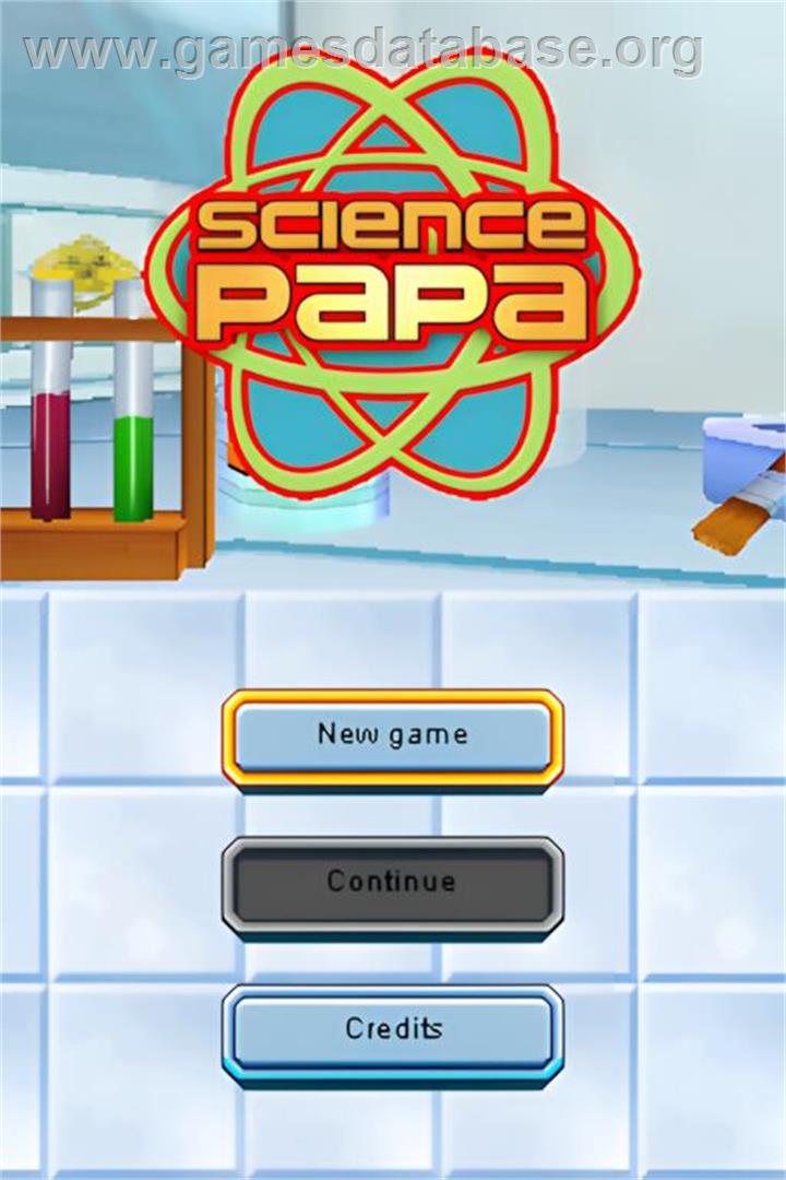 Science Papa - Nintendo DS - Artwork - Title Screen