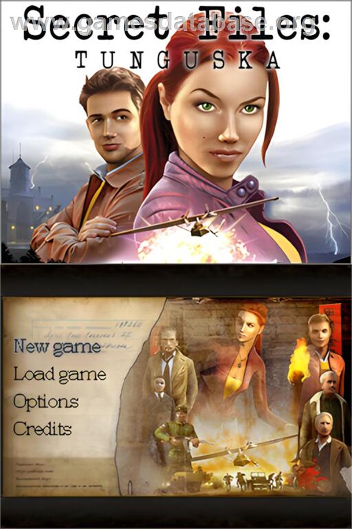 Secret Files - Tunguska - Nintendo DS - Artwork - Title Screen