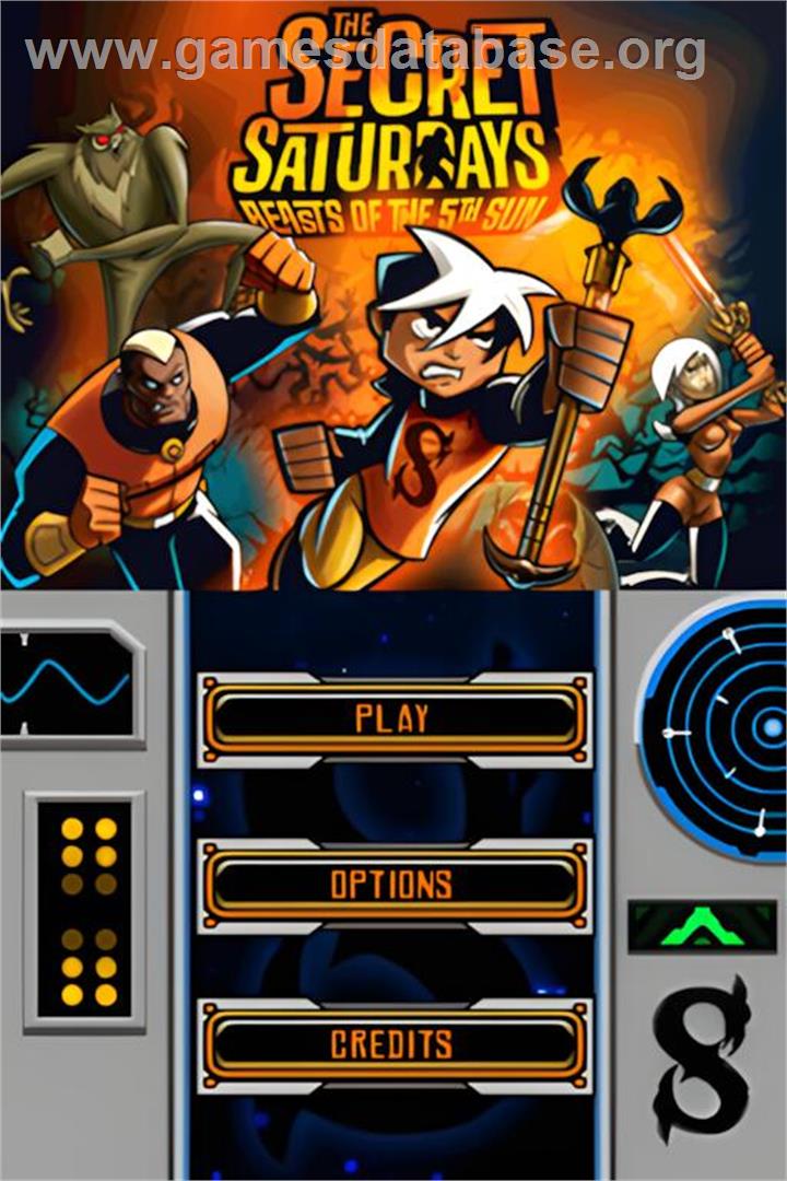 Secret Saturdays - Beasts Of The 5th Sun, The - Nintendo DS - Artwork - Title Screen
