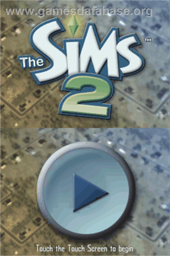 Sims 2 - Nintendo DS - Artwork - Title Screen