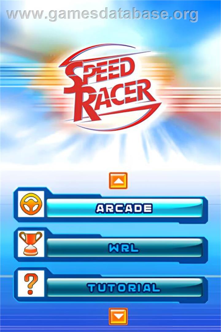 Speed Racer - Le Jeu Vidéo - Nintendo DS - Artwork - Title Screen