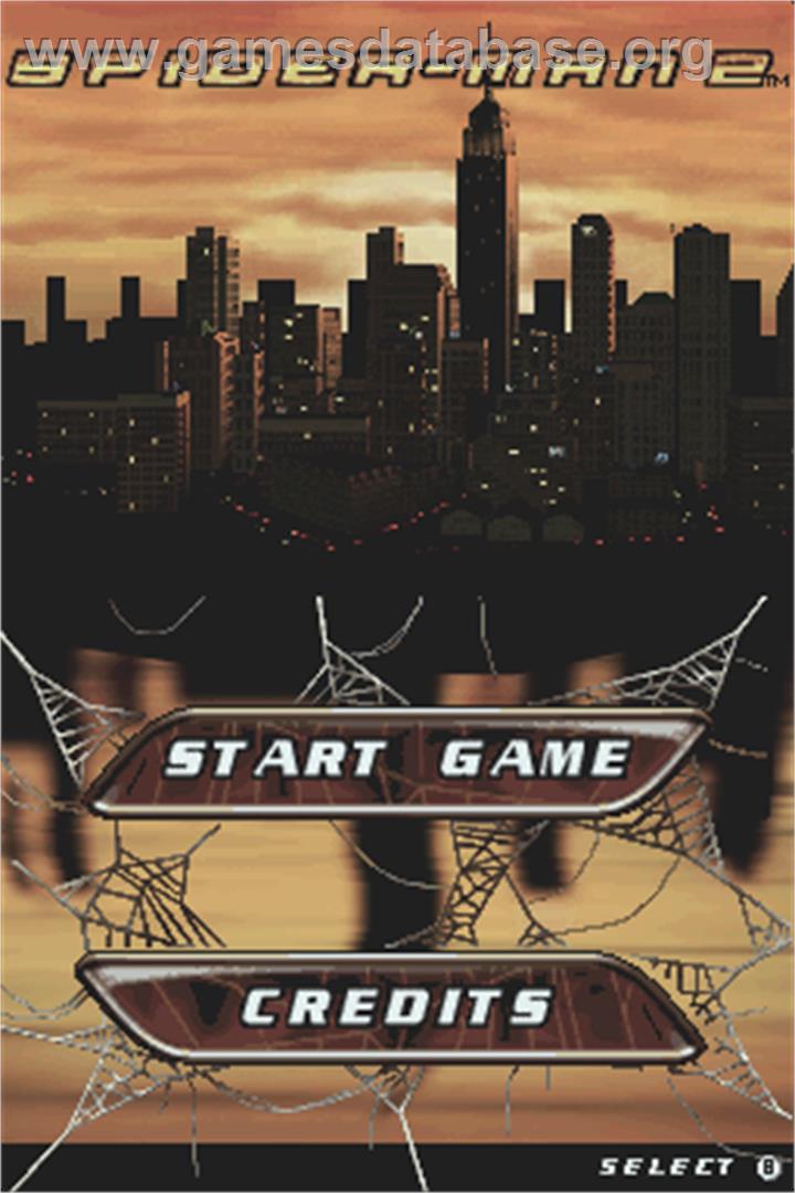 Spider-Man 2 - Nintendo DS - Artwork - Title Screen
