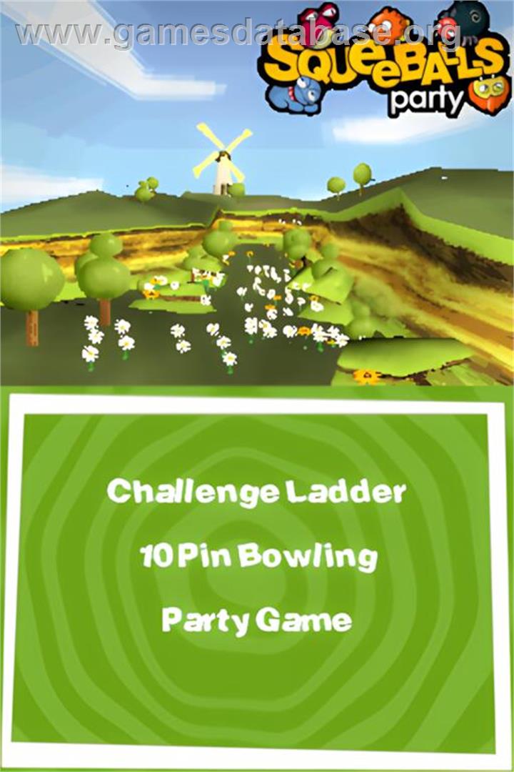 Squeeballs Party - Nintendo DS - Artwork - Title Screen