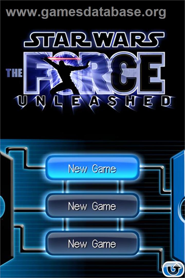 Star Wars - Le Pouvoir De La Force - Nintendo DS - Artwork - Title Screen