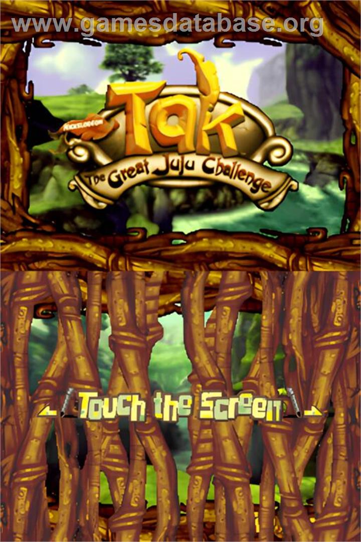 Tak - The Great Juju Challenge - Nintendo DS - Artwork - Title Screen