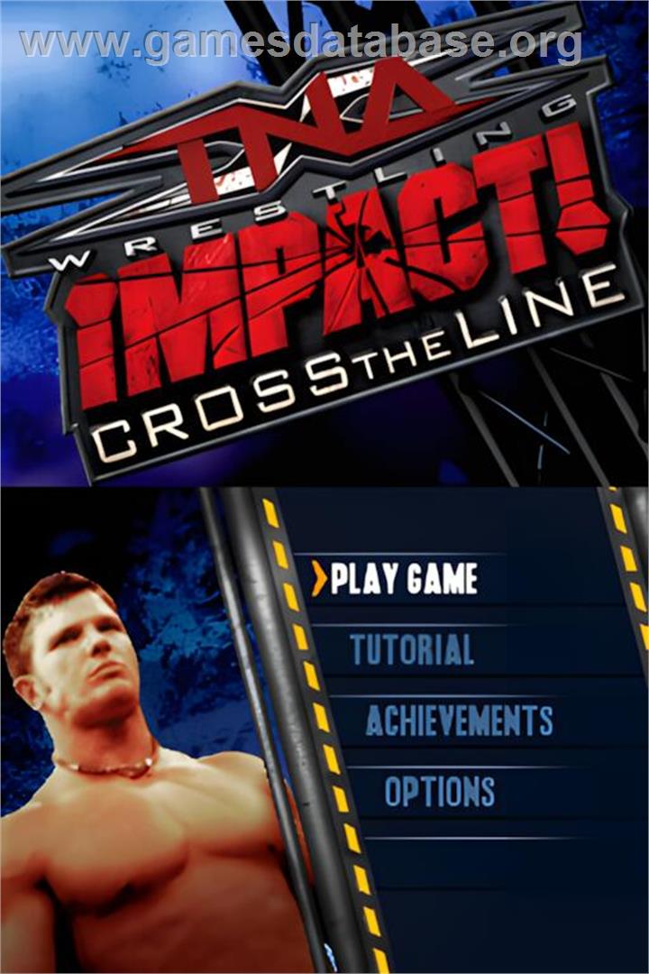 Tna Impact! - Cross The Line - Nintendo DS - Artwork - Title Screen