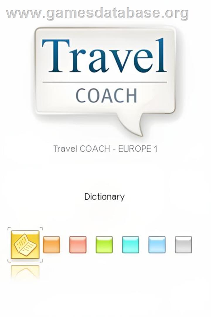 Travel Coach - Europe 1 - Nintendo DS - Artwork - Title Screen