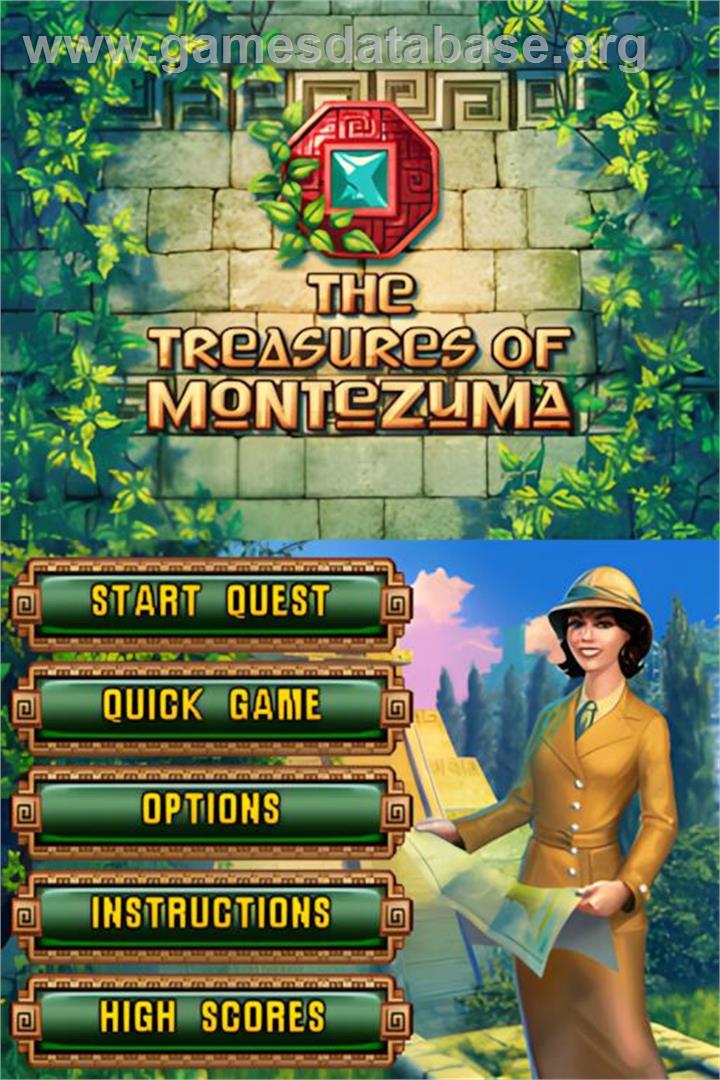 Treasures Of Montezuma, The - Nintendo DS - Artwork - Title Screen