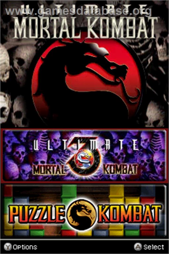 Ultimate Mortal Kombat 3 - Nintendo DS - Artwork - Title Screen