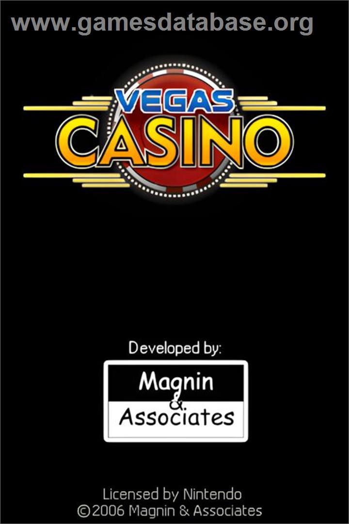 Vegas Casino - Nintendo DS - Artwork - Title Screen