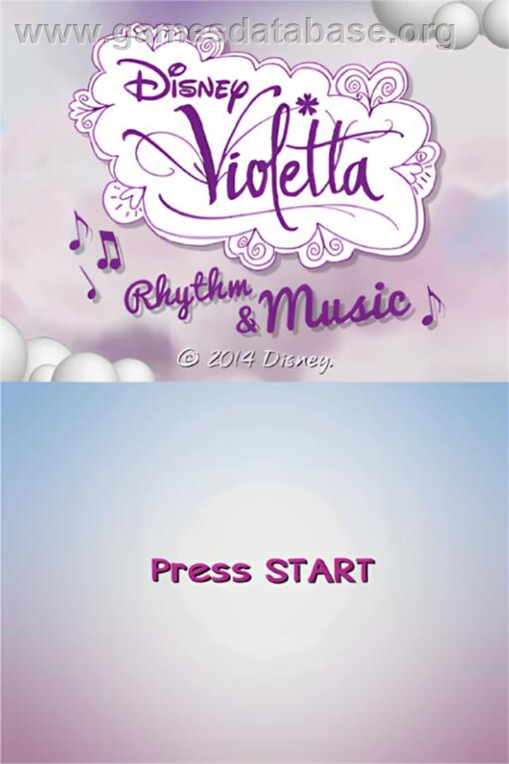 Violetta - Rythme Et Musique - Nintendo DS - Artwork - Title Screen