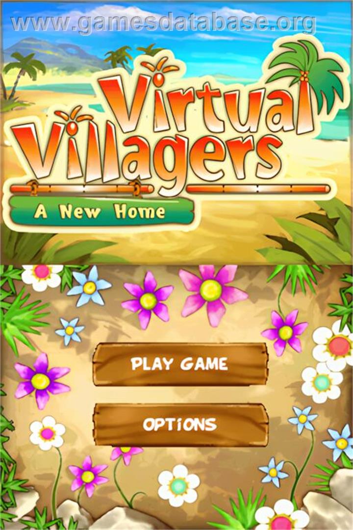 Virtual Villagers - Un Nouveau Chez-soi - Nintendo DS - Artwork - Title Screen