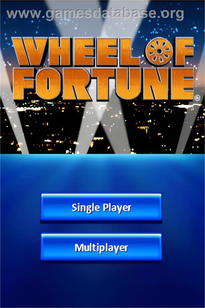 Wheel Of Fortune - Nintendo DS - Artwork - Title Screen
