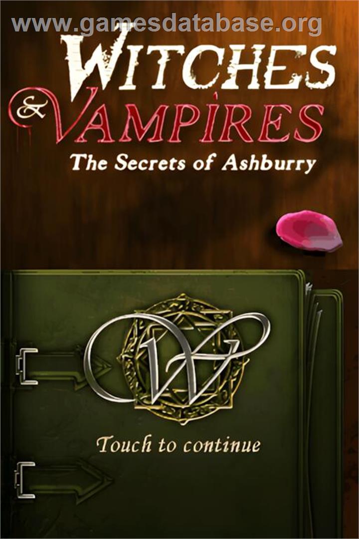 Witches And Vampires - The Secrets Of Ashburry - Nintendo DS - Artwork - Title Screen