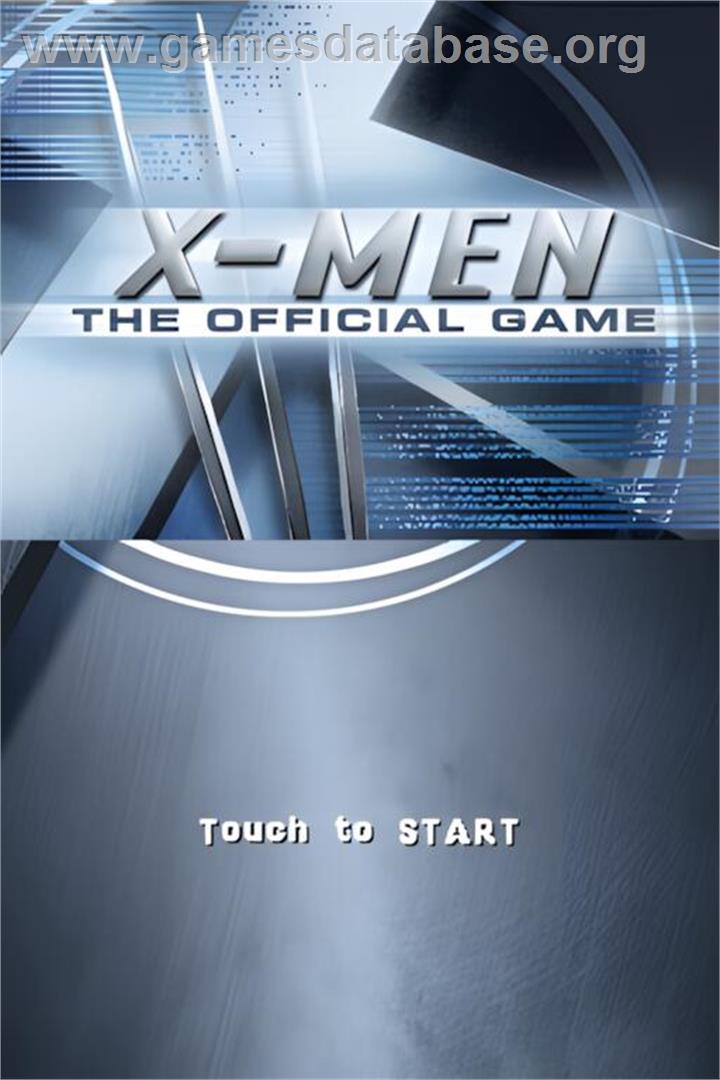 X-men - The Official Game - Nintendo DS - Artwork - Title Screen