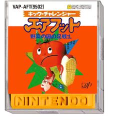 Box cover for Kick Challenger Air Foot - Yasai No Kuni No Ashi Senshi on the Nintendo Famicom Disk System.