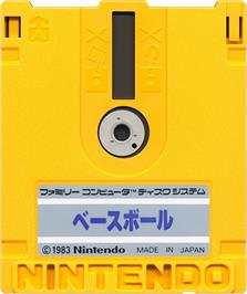 Cartridge artwork for Baseball on the Nintendo Famicom Disk System.