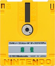 Cartridge artwork for Mahjong on the Nintendo Famicom Disk System.