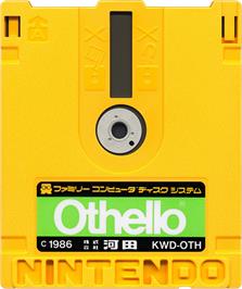 Cartridge artwork for Othello on the Nintendo Famicom Disk System.