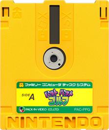 Cartridge artwork for Putt Putt Golf on the Nintendo Famicom Disk System.