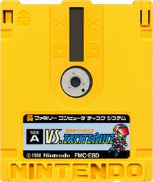 Cartridge artwork for Vs. Excitebike on the Nintendo Famicom Disk System.