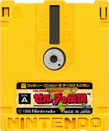 Cartridge artwork for Zelda no Densetsu - The Hyrule Fantasy on the Nintendo Famicom Disk System.