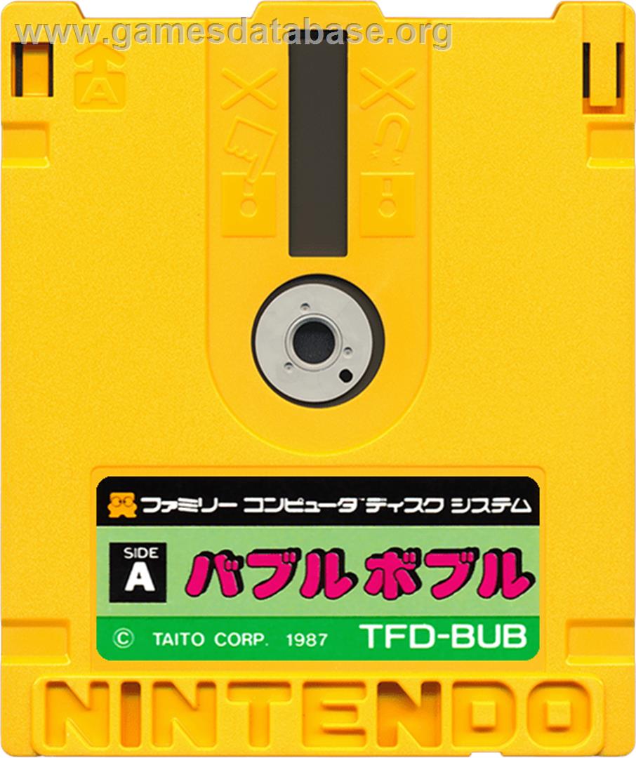 Bubble Bobble - Nintendo Famicom Disk System - Artwork - Cartridge