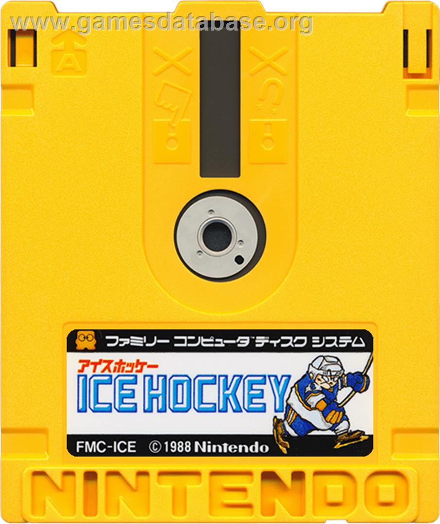 Ice Hockey - Nintendo Famicom Disk System - Artwork - Cartridge