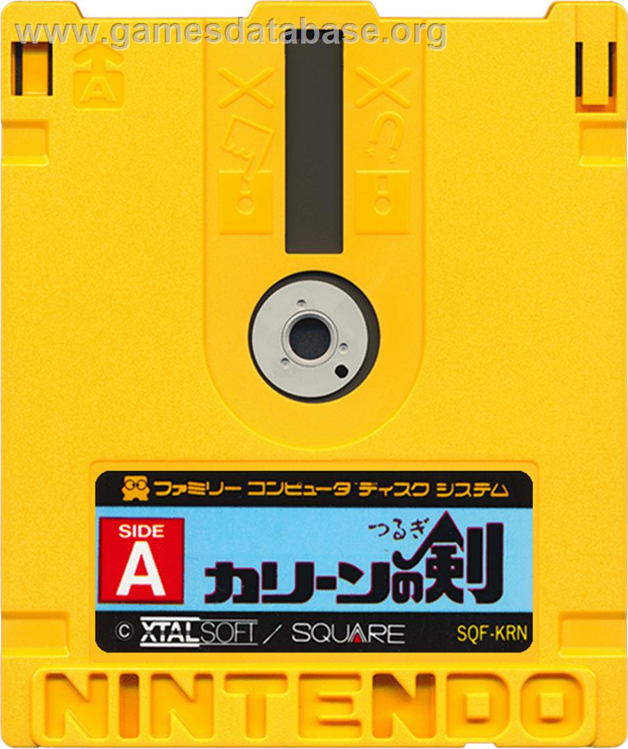 Kalin No Tsurugi - Nintendo Famicom Disk System - Artwork - Cartridge