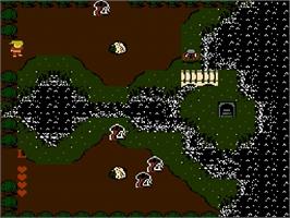 In game image of Dandy - Zeuon No Fukkatsu on the Nintendo Famicom Disk System.