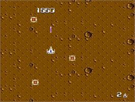 In game image of Zanac on the Nintendo Famicom Disk System.