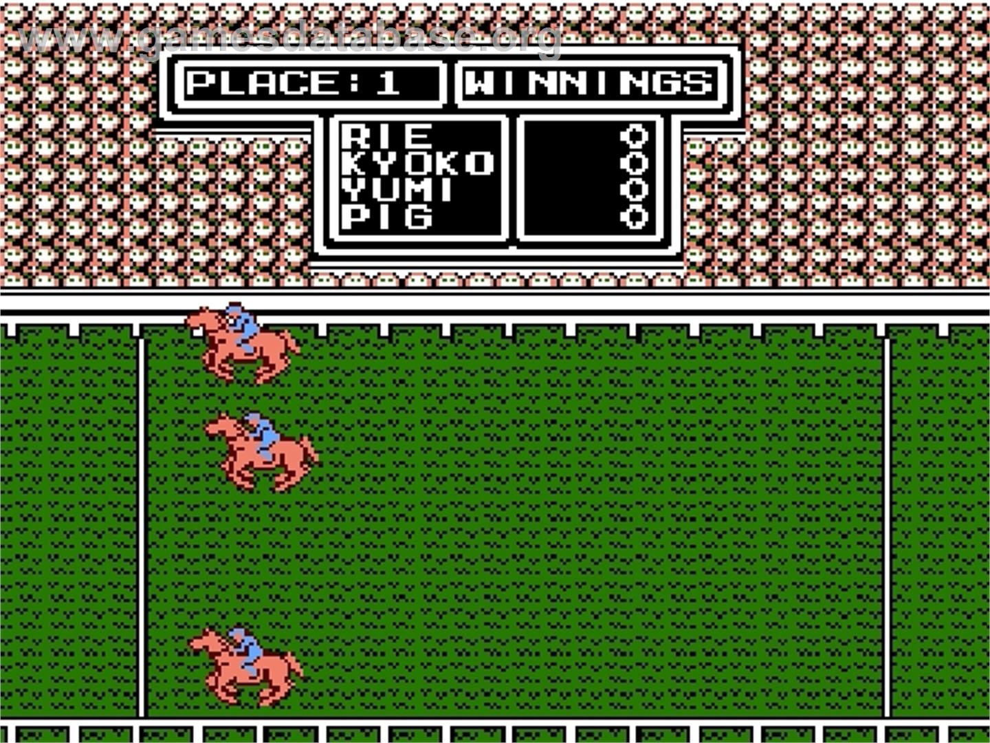 Bishoujo Sexy Derby - Nintendo Famicom Disk System - Artwork - In Game